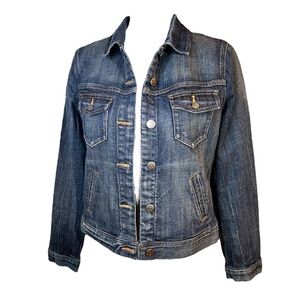 🎁 J. Crew Denim Blue Jean Jacket with Side Pockets Size S NWT
